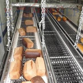 Охлаждение хлеба и батонов на линейных конвейерах